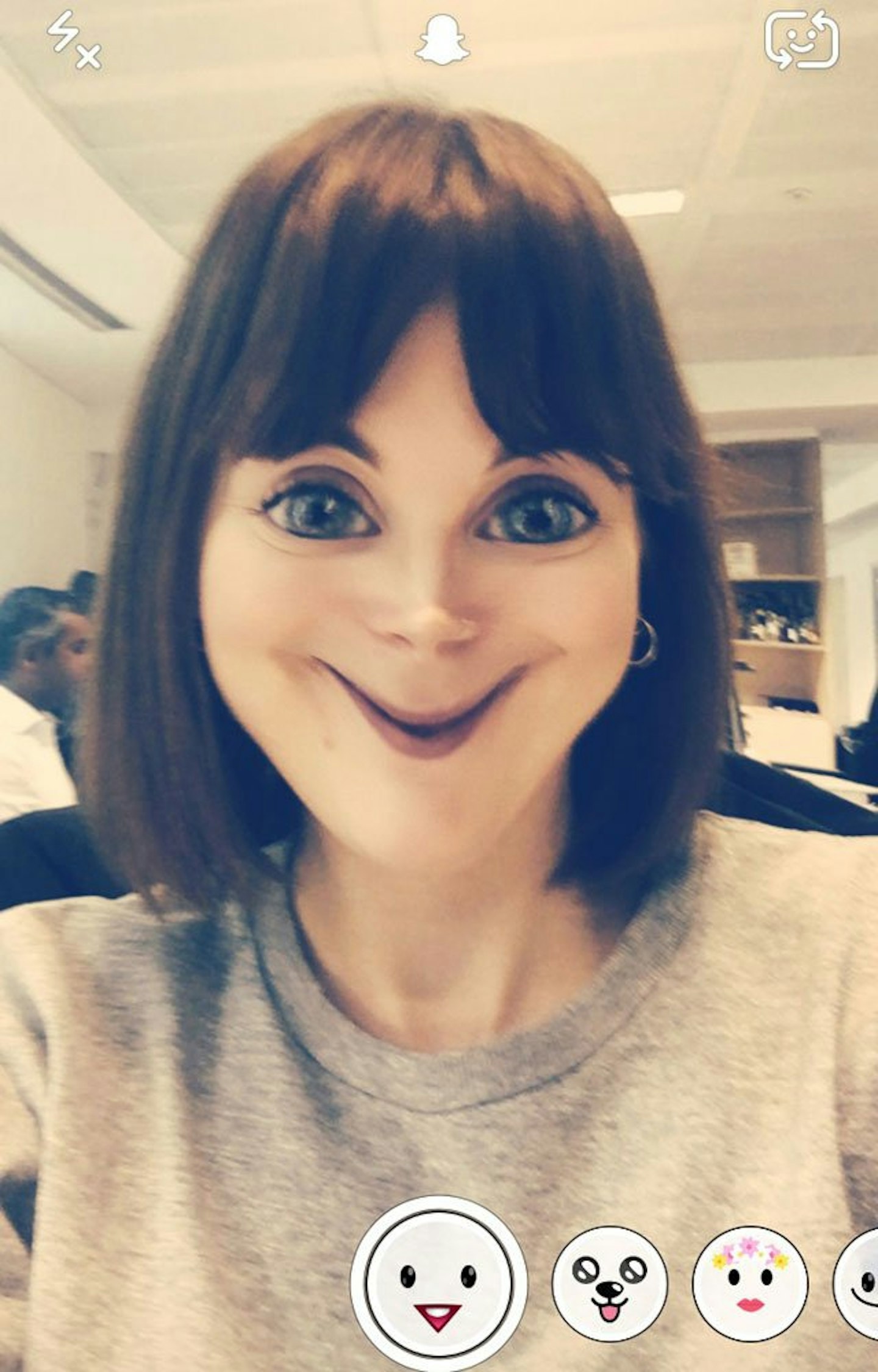 SnapchatFilterCreepySmile