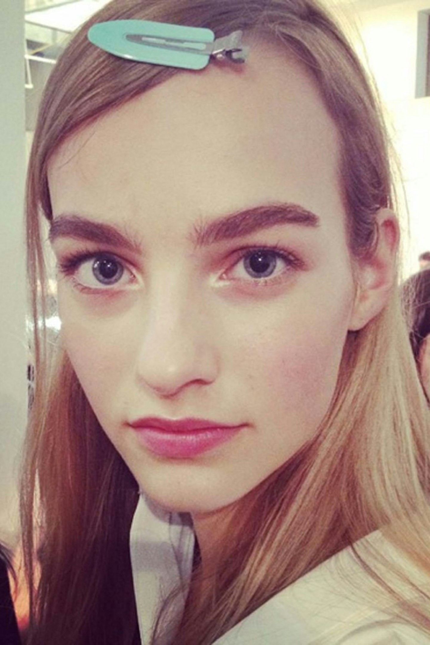 @graziabeautyed Natural beauties are the order of the day @victoriabeckham . Loving your work @guidopalau @patmcgrathreal #nyfw #grazia360 #backstagebeauty