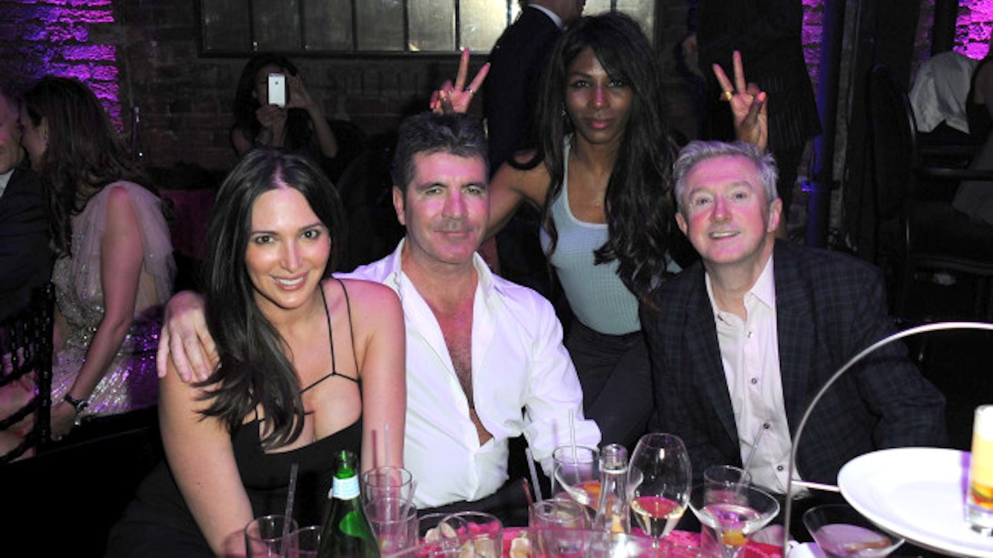 Sinitta, Louis Walsh, Simon Cowell and Lauren Silverman (from left)