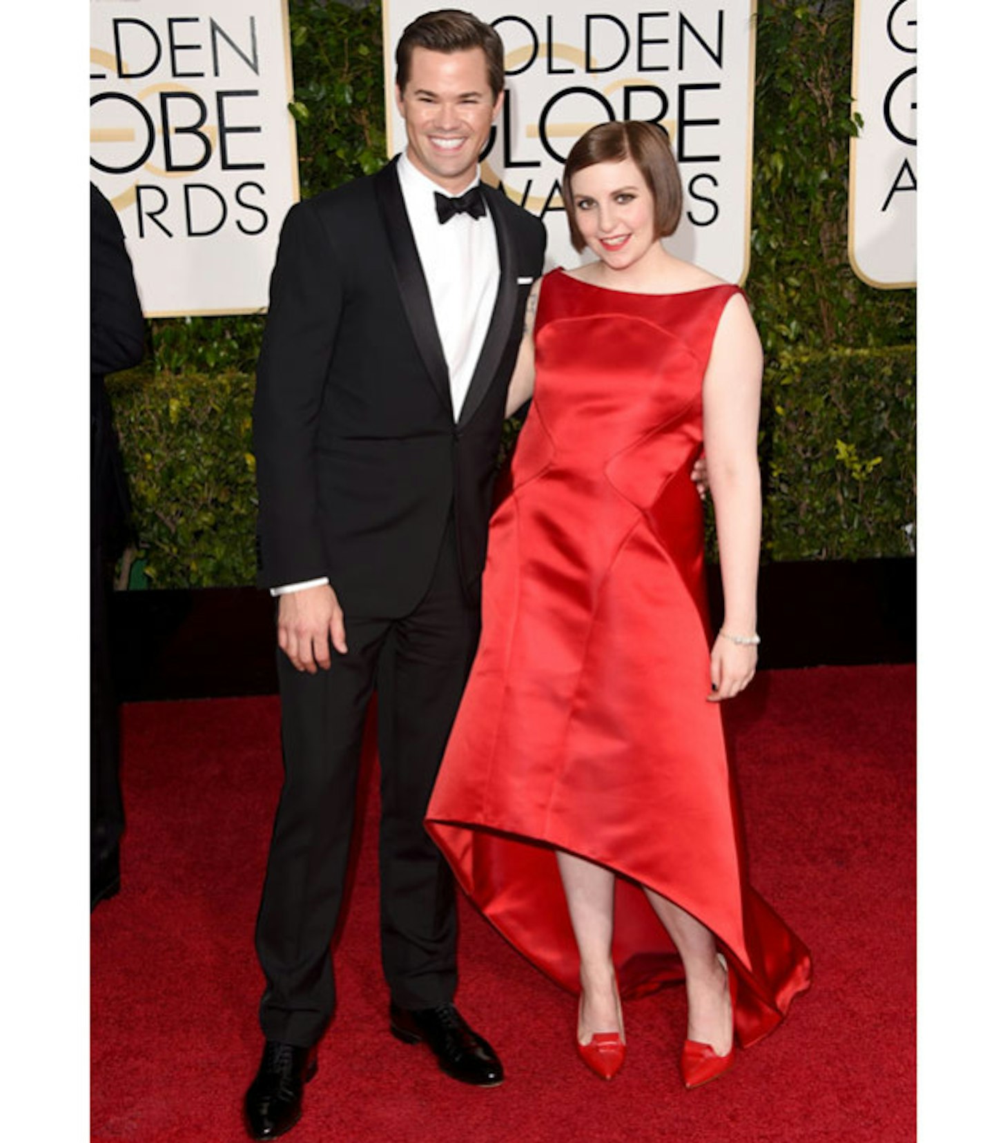 Lena Dunham and Andrew Rannells