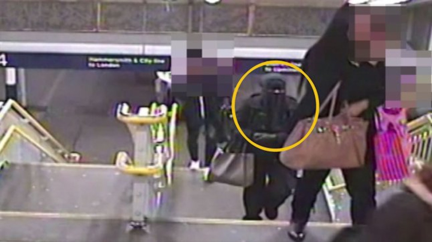 The attack was caught on CCTV
