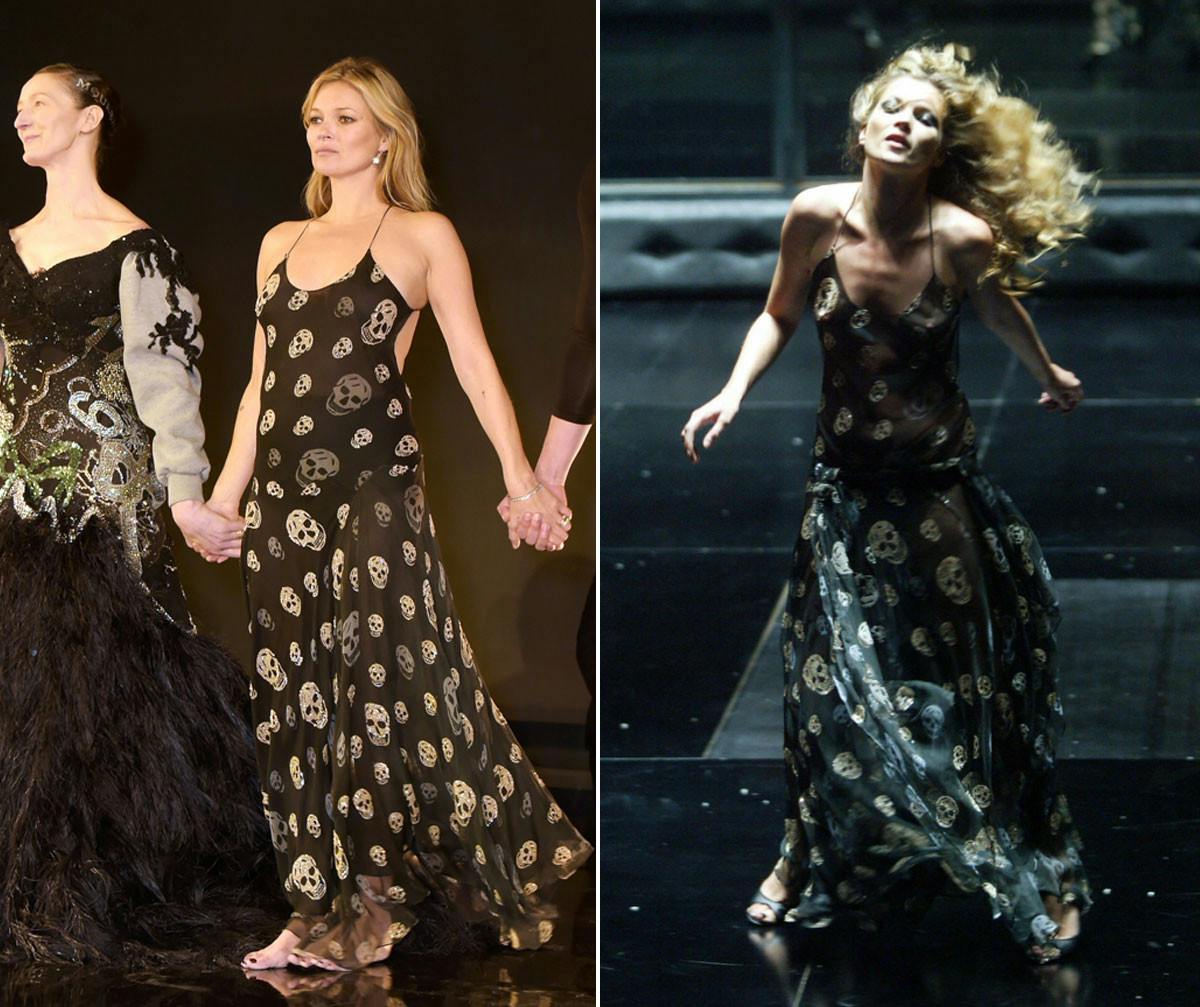 Kate Moss Pays Tribute To Alexander McQueen Recreating Iconic Dance From 2004 Grazia