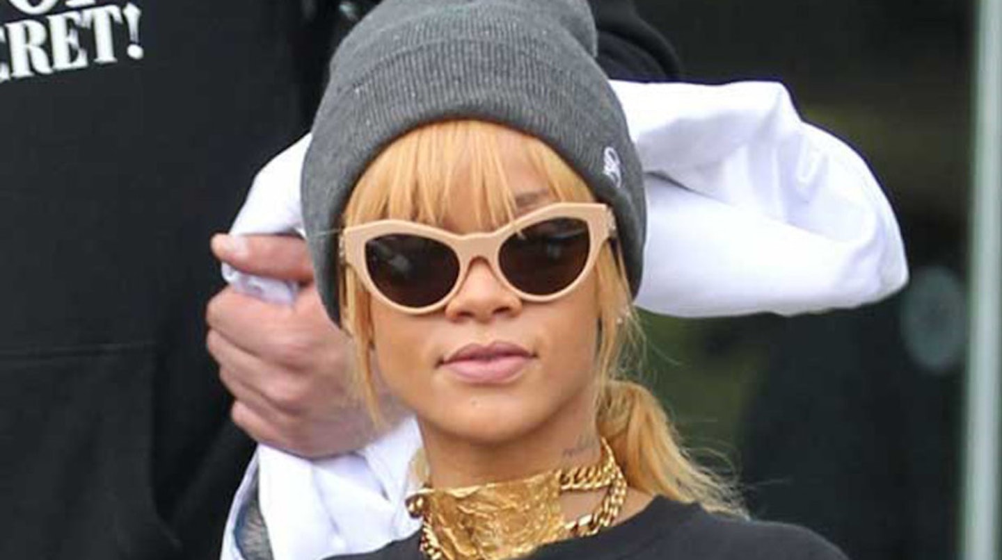 Rihanna wearing Woody Harrelson in Natural Born Killers