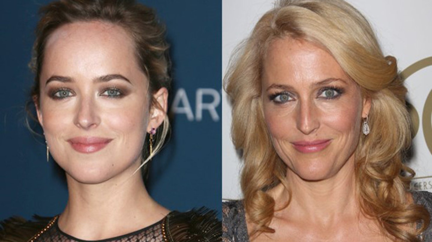 Dakota Johnson and Gillian Anderson