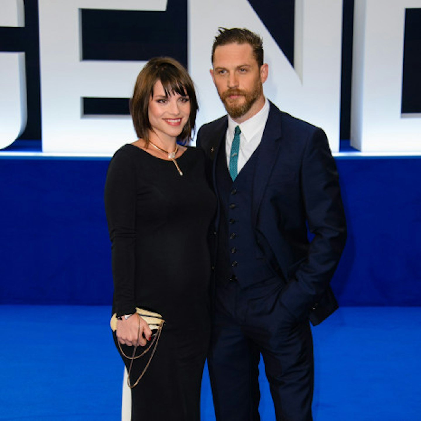 Tom Hardy and Charlotte Riley on the red carpet last month