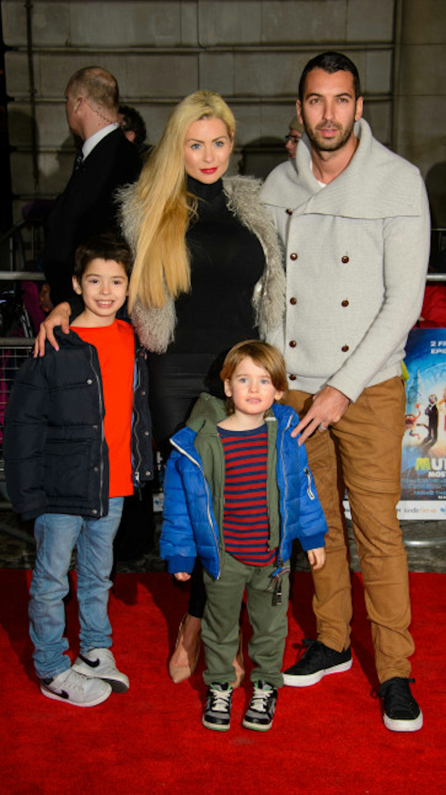 Nicola Mclean with estranged husband Tom Williams and their two children