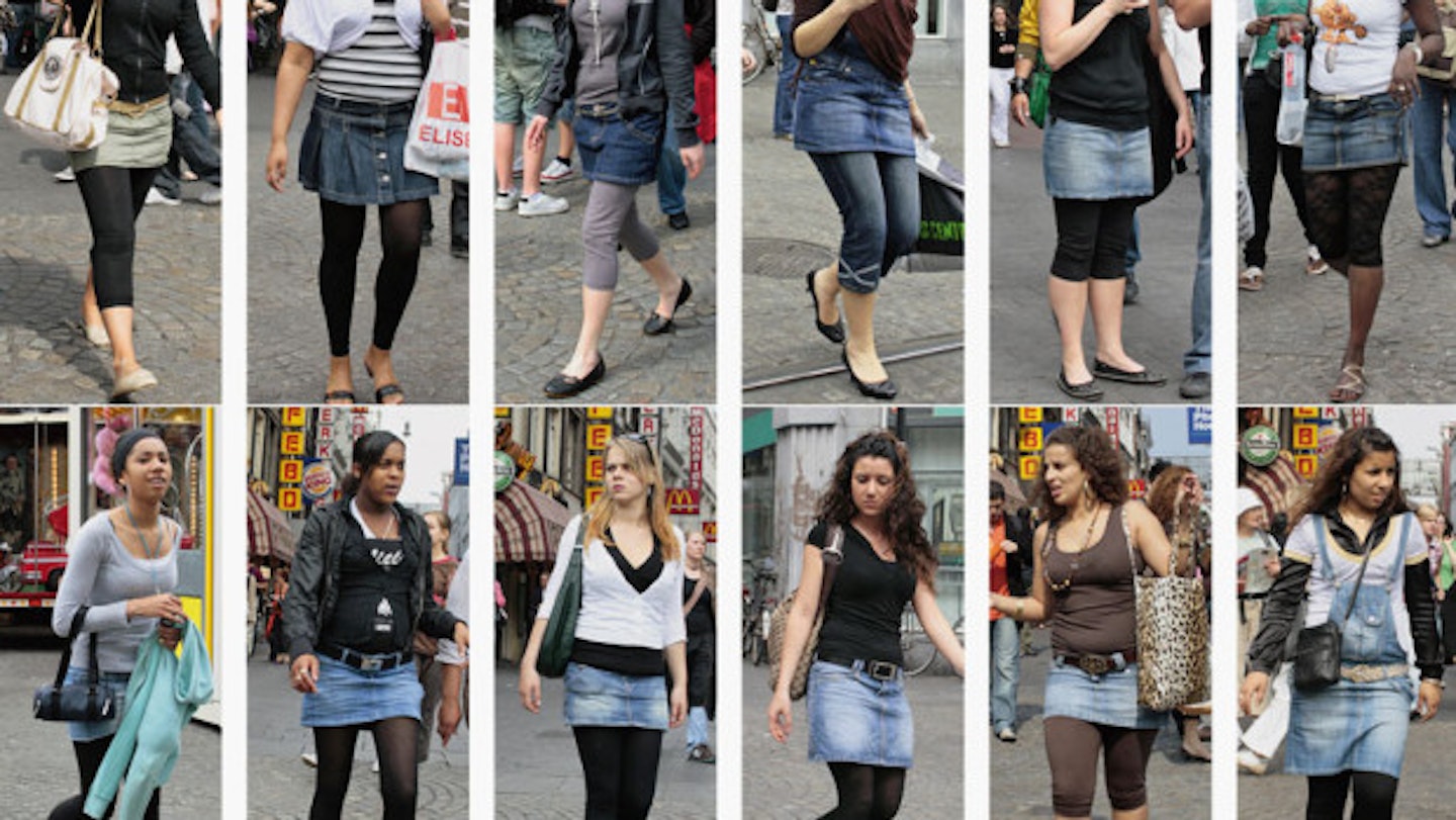 Remember That Year Everyone Wore Footless Tights And Denim Skirts