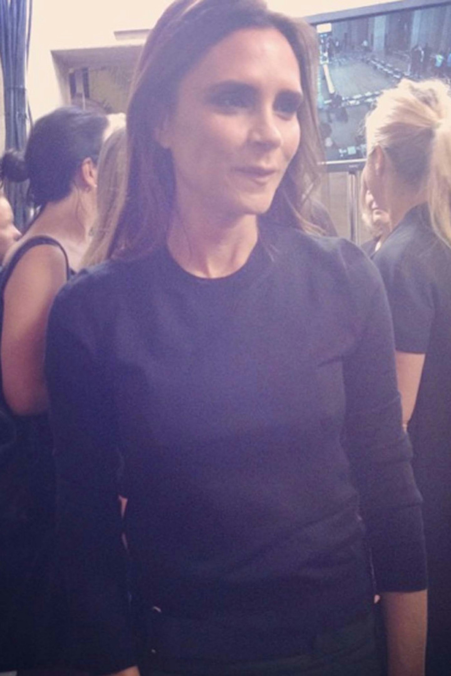 @grazia_live The lady herself gives us a rundown of her SS15 collection backstage @victoriabeckham #NYFW #backstage