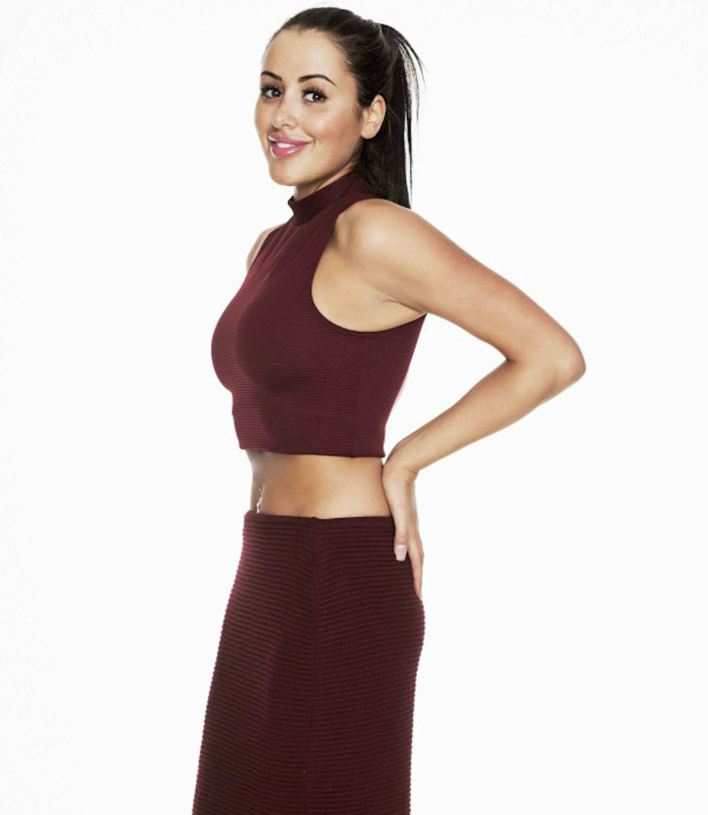 Low res Marnie Simpson skirt and crop top side on