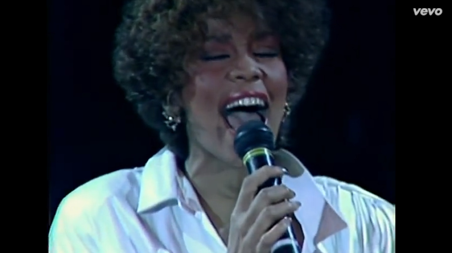 Whitney Houston performs How Will I Know, 1987