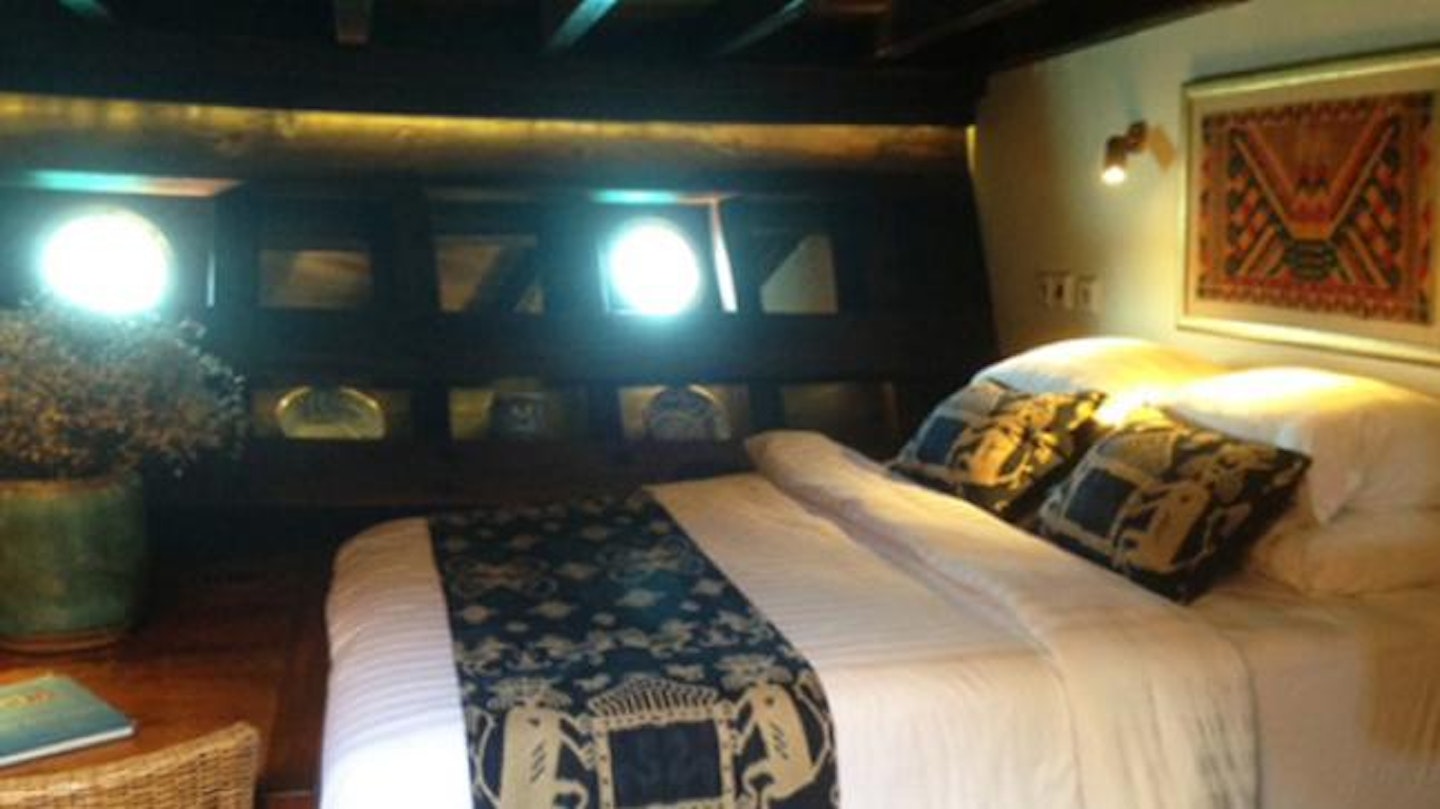 Gwyneth's bedroom on board the sailboat