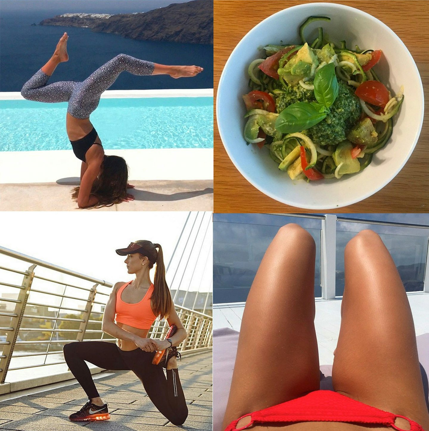 Celia Learmonth's Instagram feed shows her healthy-looking meals and exercise regime