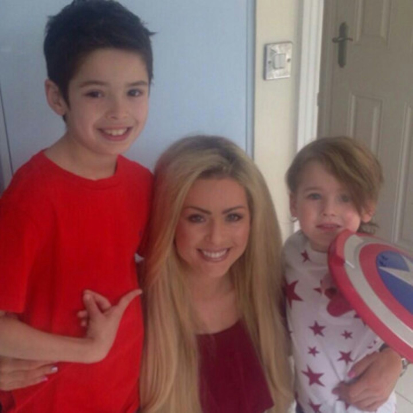 Nicola with sons Rocky and Striker