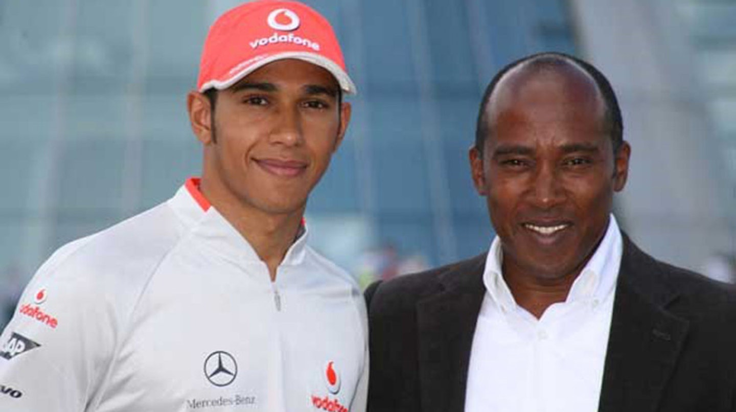 Lewis Hamilton and dad Anthony