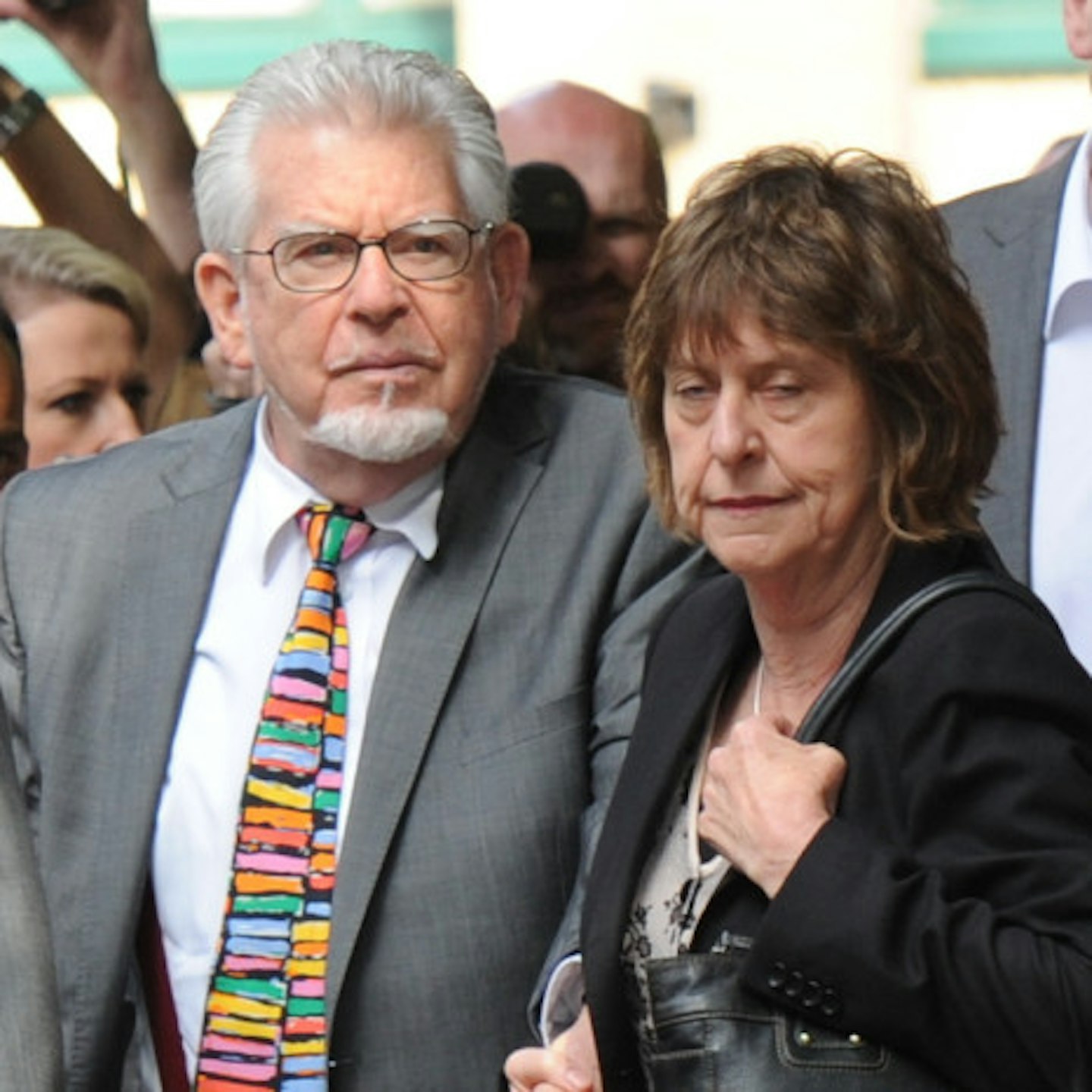 Rolf pictured outside court in summer 2014
