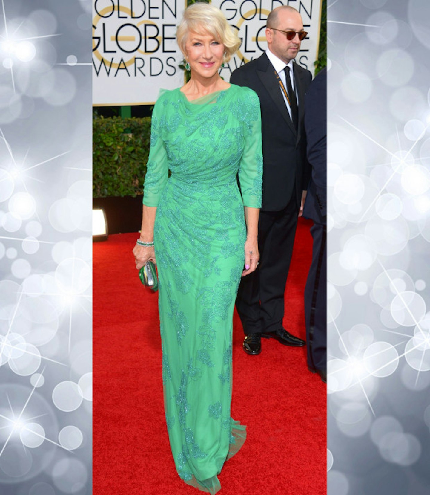 Dame Helen Mirren in Jenny Packham