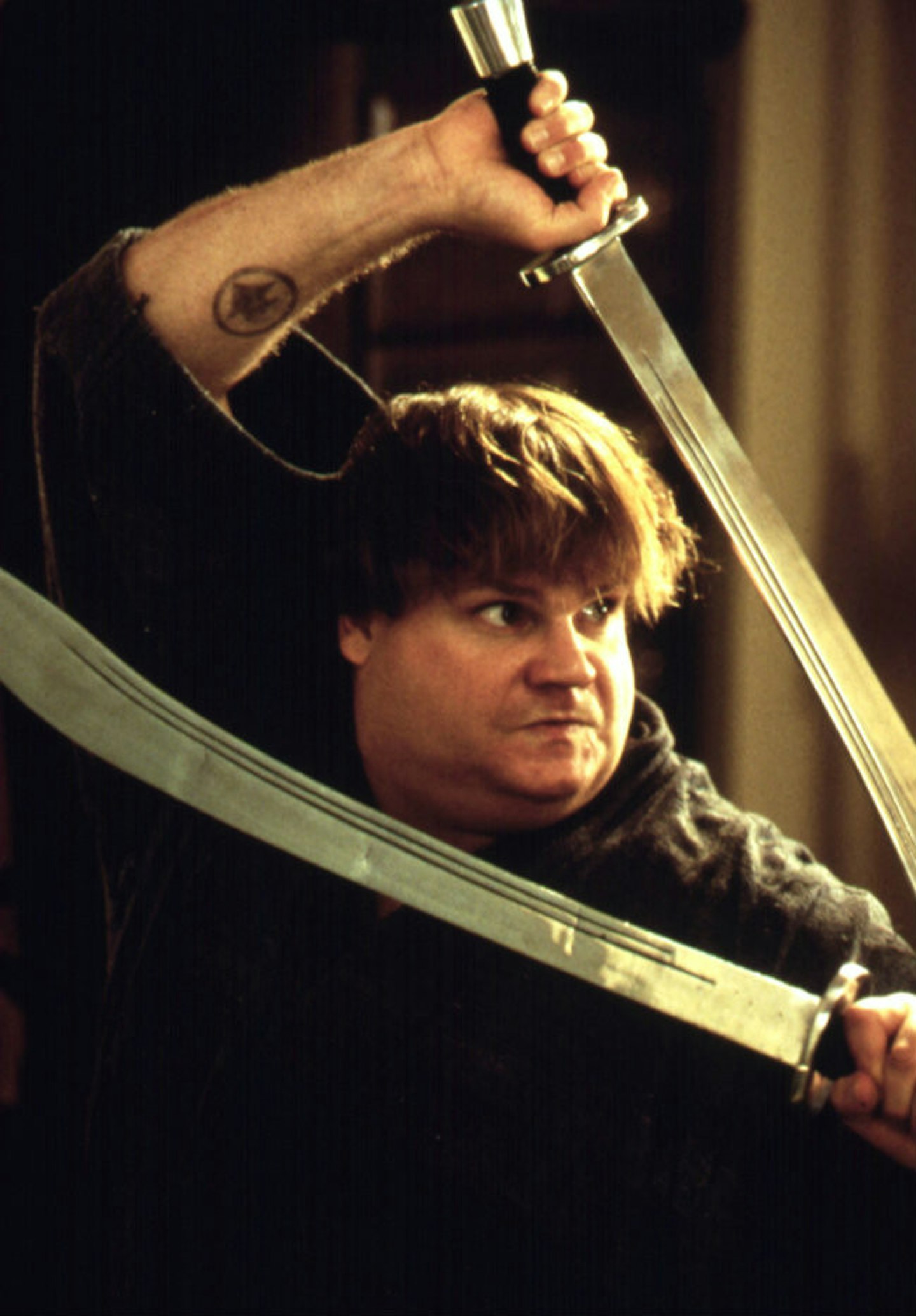 Chris in his 1997 film Beverly Hills Ninja