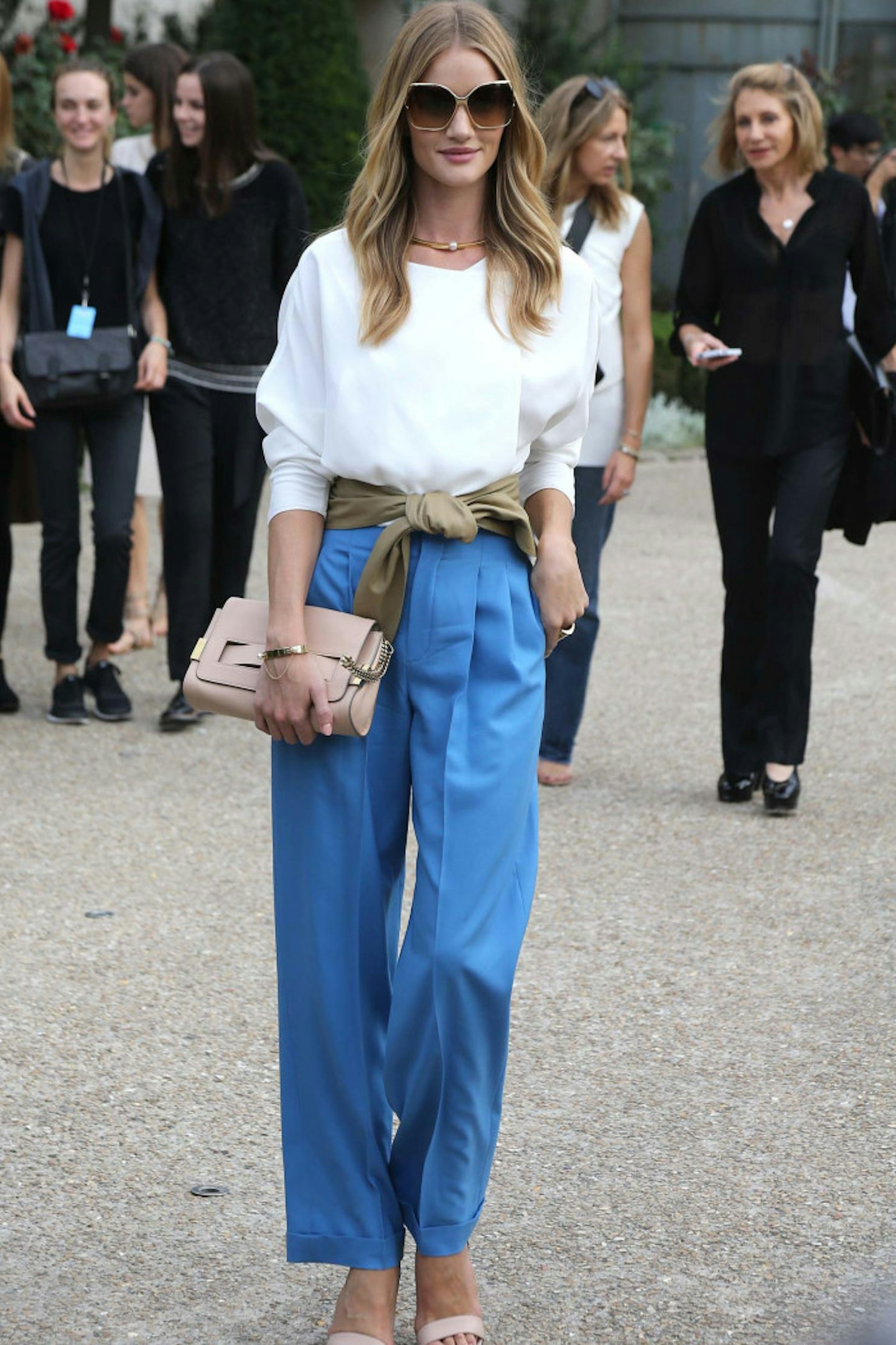 Rosie Huntington-Whiteley attends Chloe fashion show: Paris Fashion Week Womenswear Spring Summer 2015, 28 September 2014