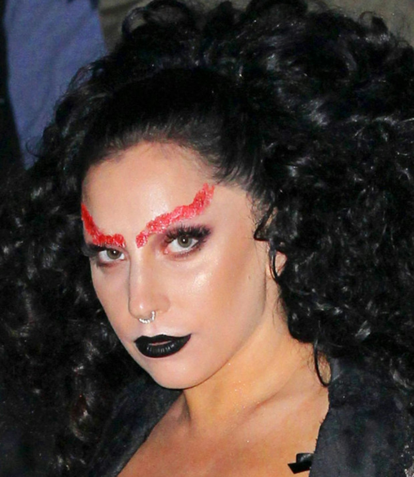 lady gaga red eyebrows