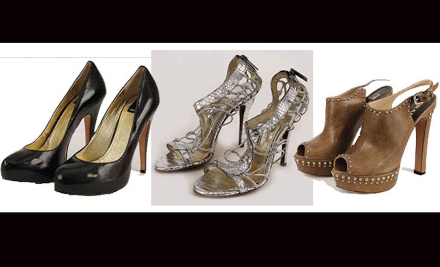 Dolce Vita, Jonathan Kelsey and Prada heels donated by SJP for the auction