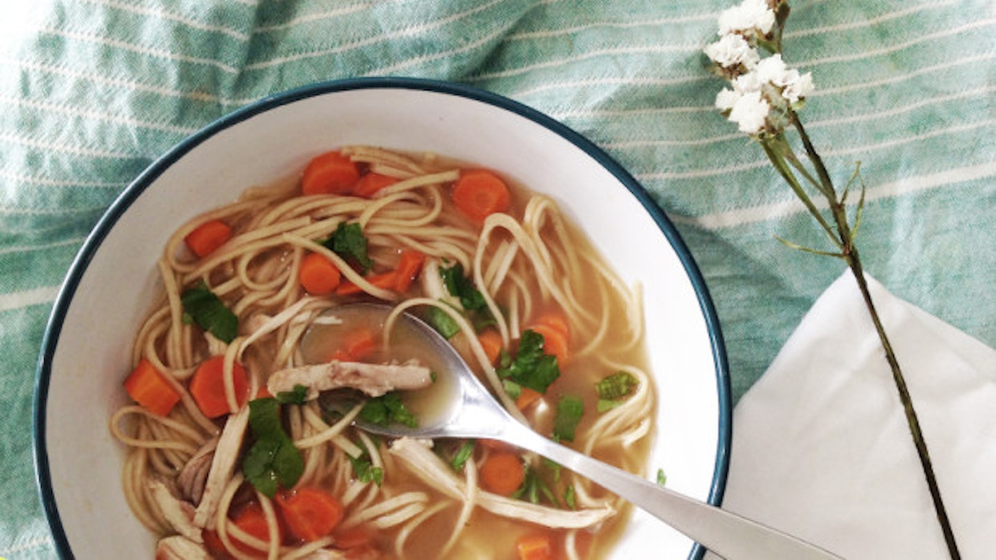 Make Some Healthy And Warming Chicken Noodle Soup Tonight In Four Minutes