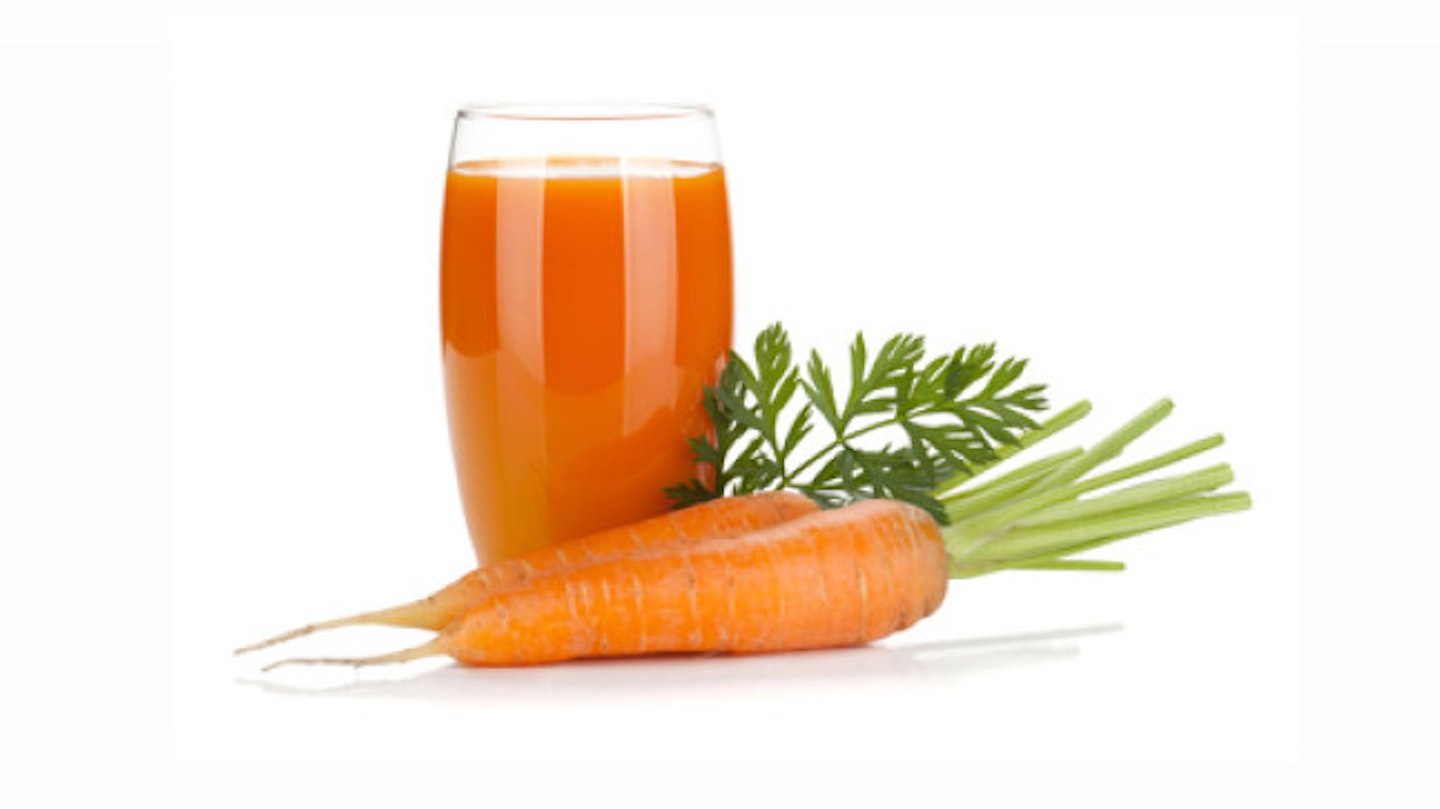 LUNCH: Carrot and apple juice