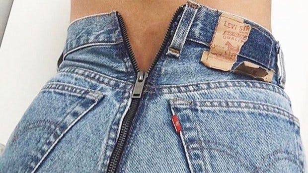 What Happens When You Unzip The Cheeky Vetements X Levi's Jeans