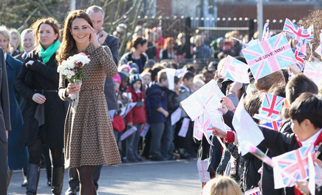 It Must Be Dove Kate Middleton Repeats Orla Kiely Dove Print