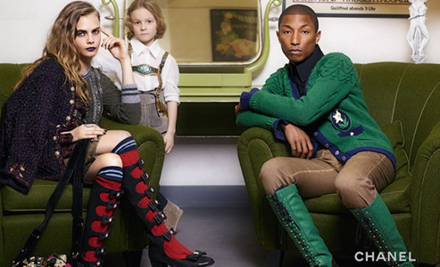 Cara Delevingne And Pharrell Star In The New Chanel Campaign With