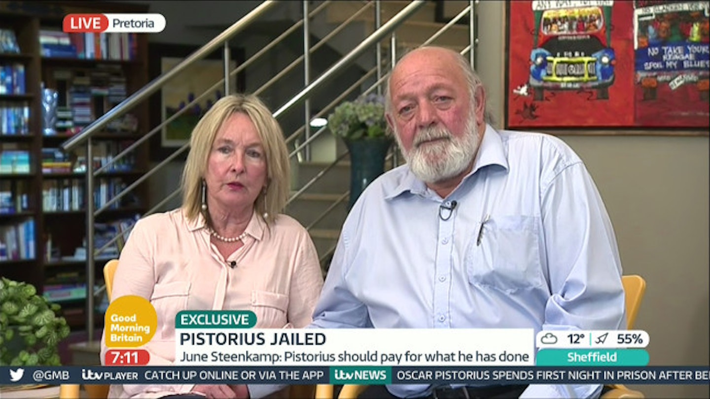 Reeva's parents June and Barry spoke to Good Morning Britain on Wednesday