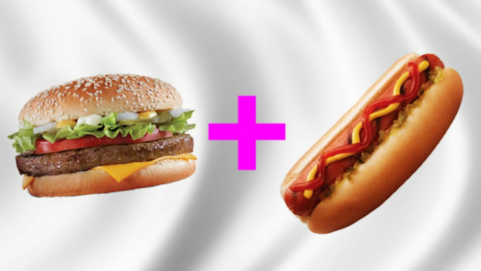 Humdog Food Someone Has Created A Hotdog Hamburger Combo Called A Hamdog.