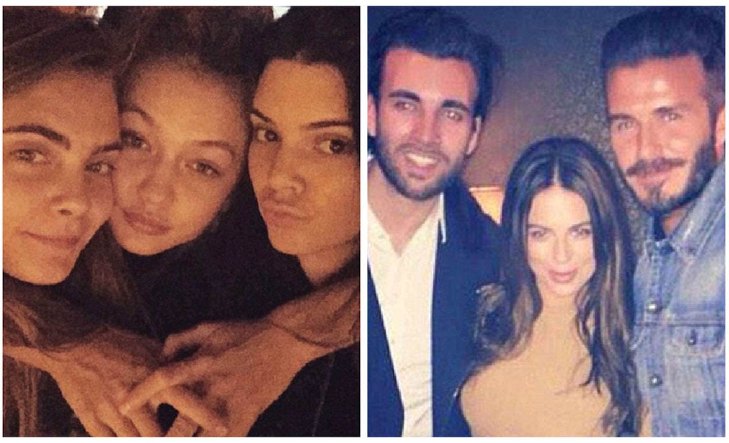 Cara Delevingne, Gigi Hadid, Kendall Jenner, Andy Samuels, Liam Payne's girlfriend Sophia and David Beckham all turned out for the bash [Instagram]