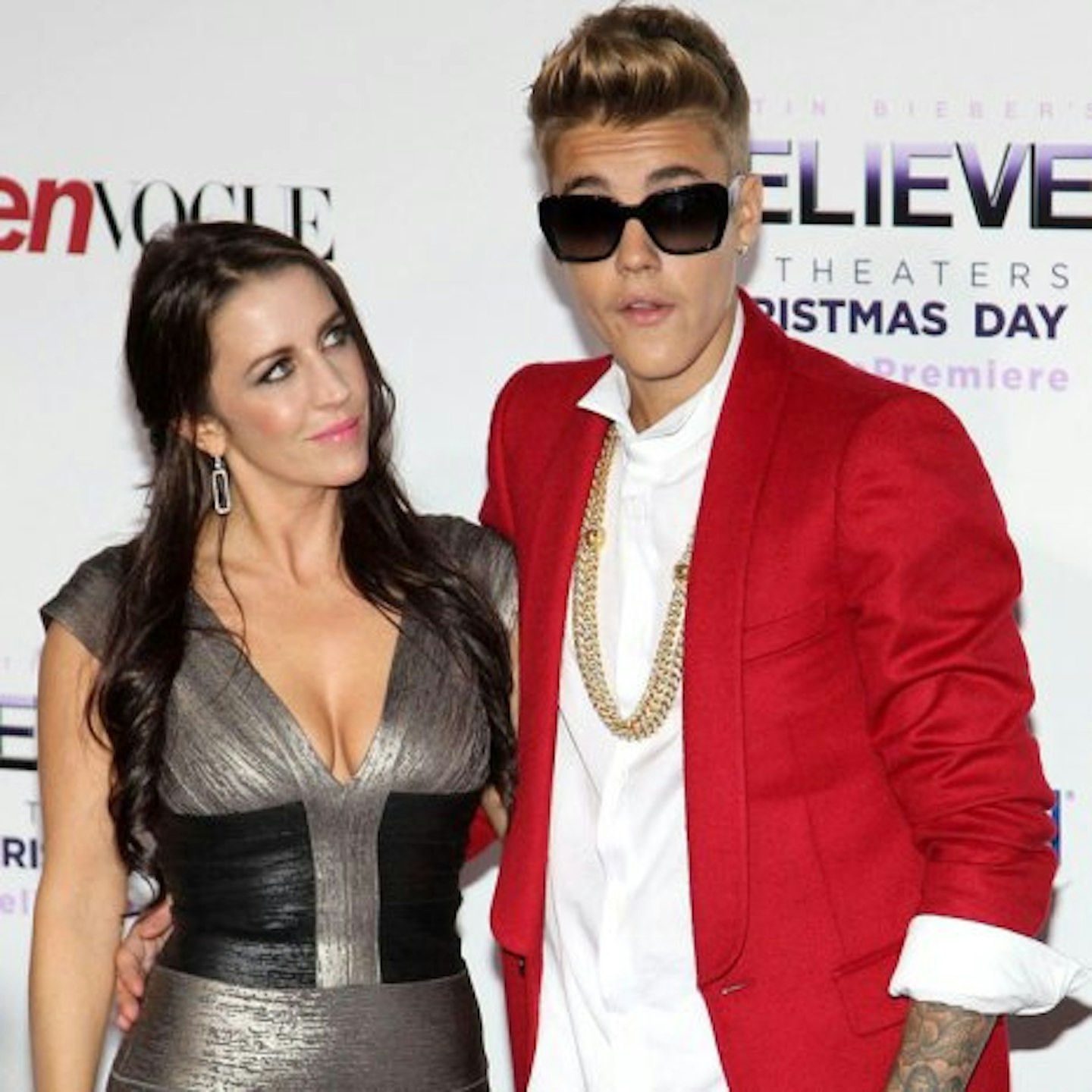 Justin Bieber and Pattie Mallette