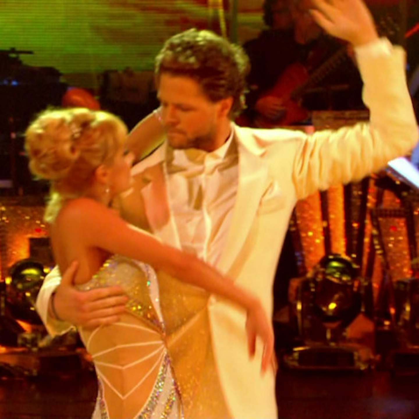 The partners put on an intense performance on Saturday night