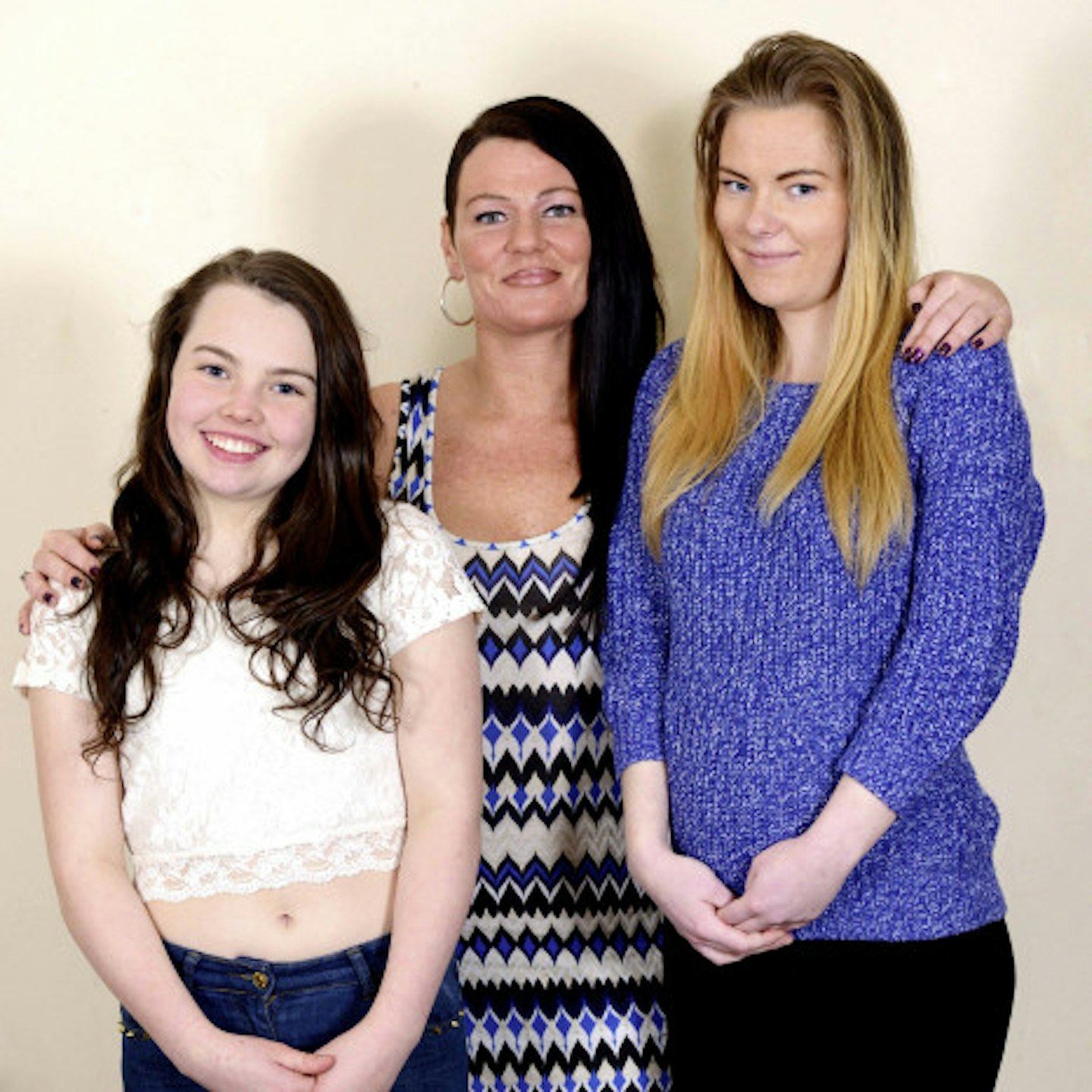 Sinead with daughters Melissa and Amie
