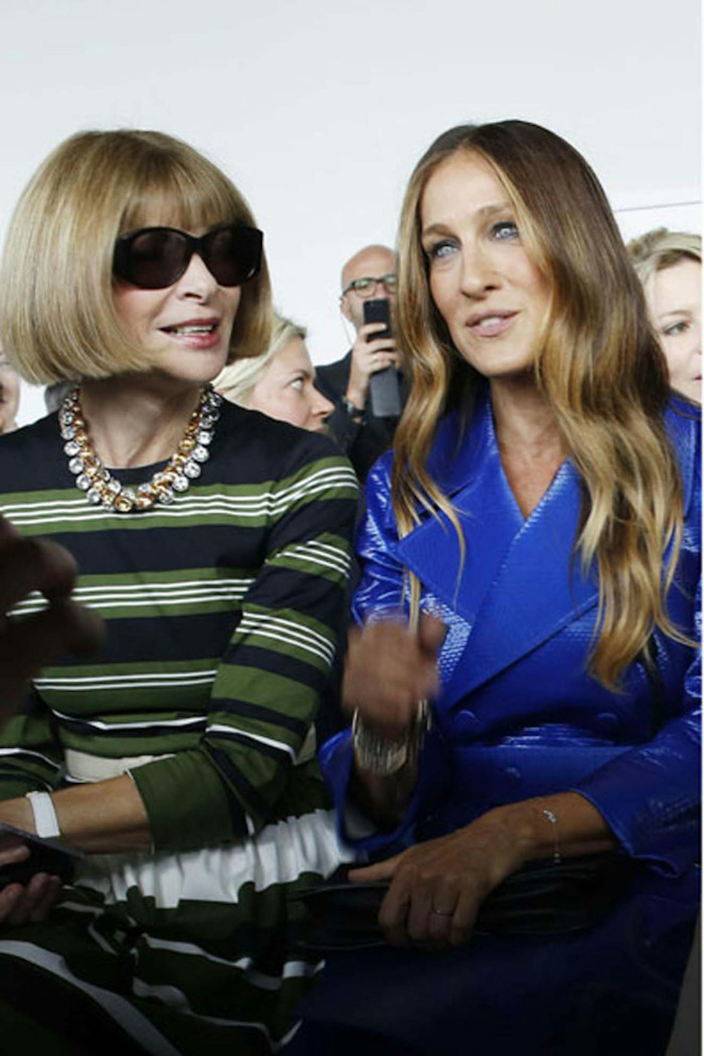Sarah Jessica Parker and Anna Wintour at Calvin Klein Collection