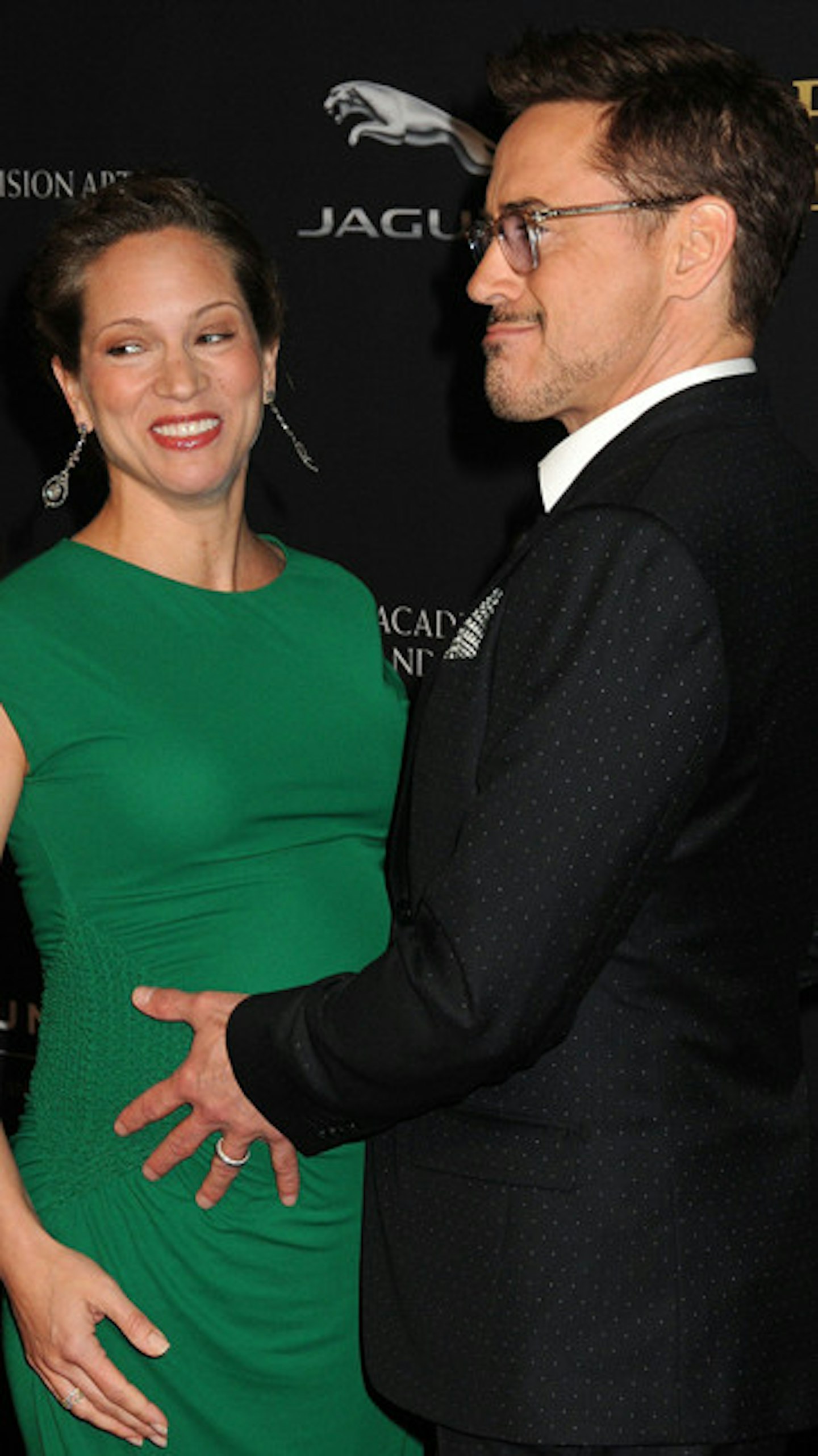 Robert Downey Jr with his wife of nine years, Susan