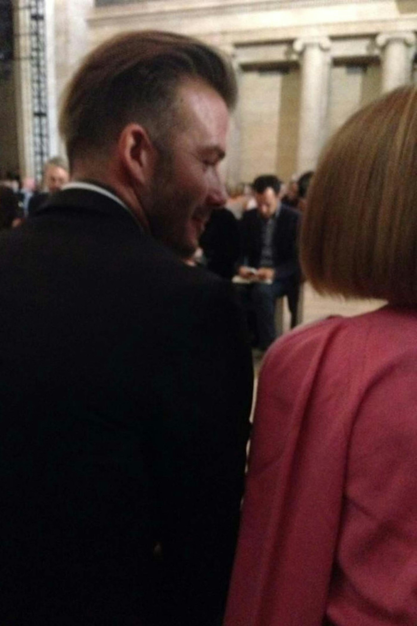 @freydkin: Yes people that's #davidbeckham and #BrooklynBeckham in front of me at @victoriabeckham