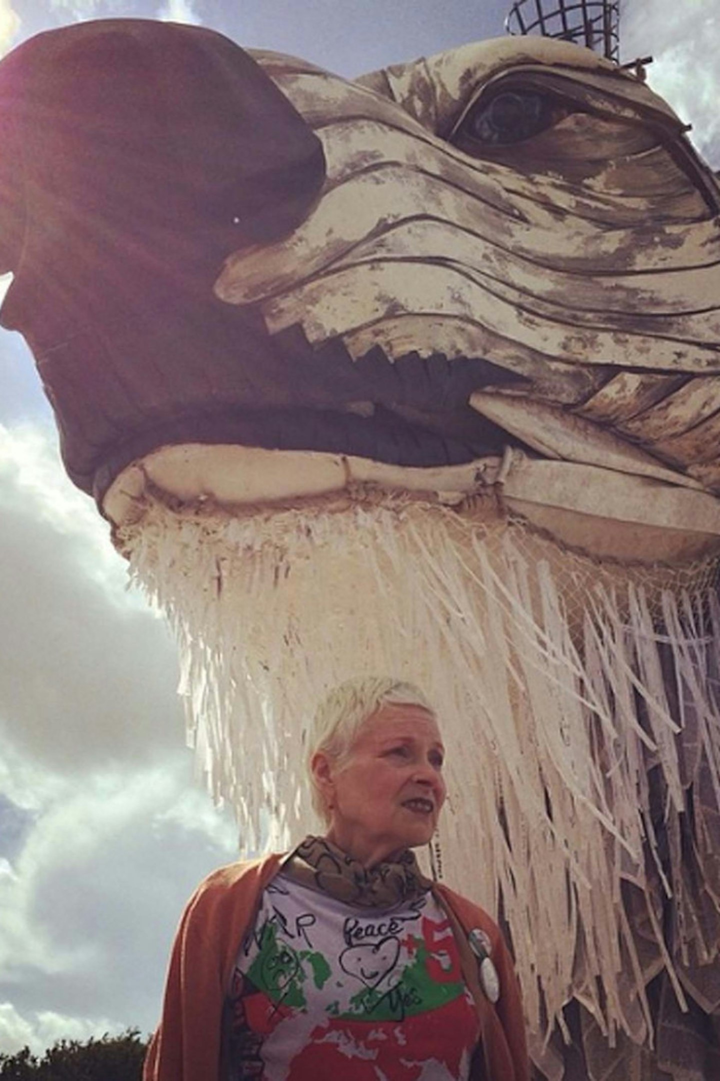 @viviennewestwoodofficial: Vivienne was at Glastonbury Festival today speaking about environmental issues. You'll find more pictures on our Facebook page.
