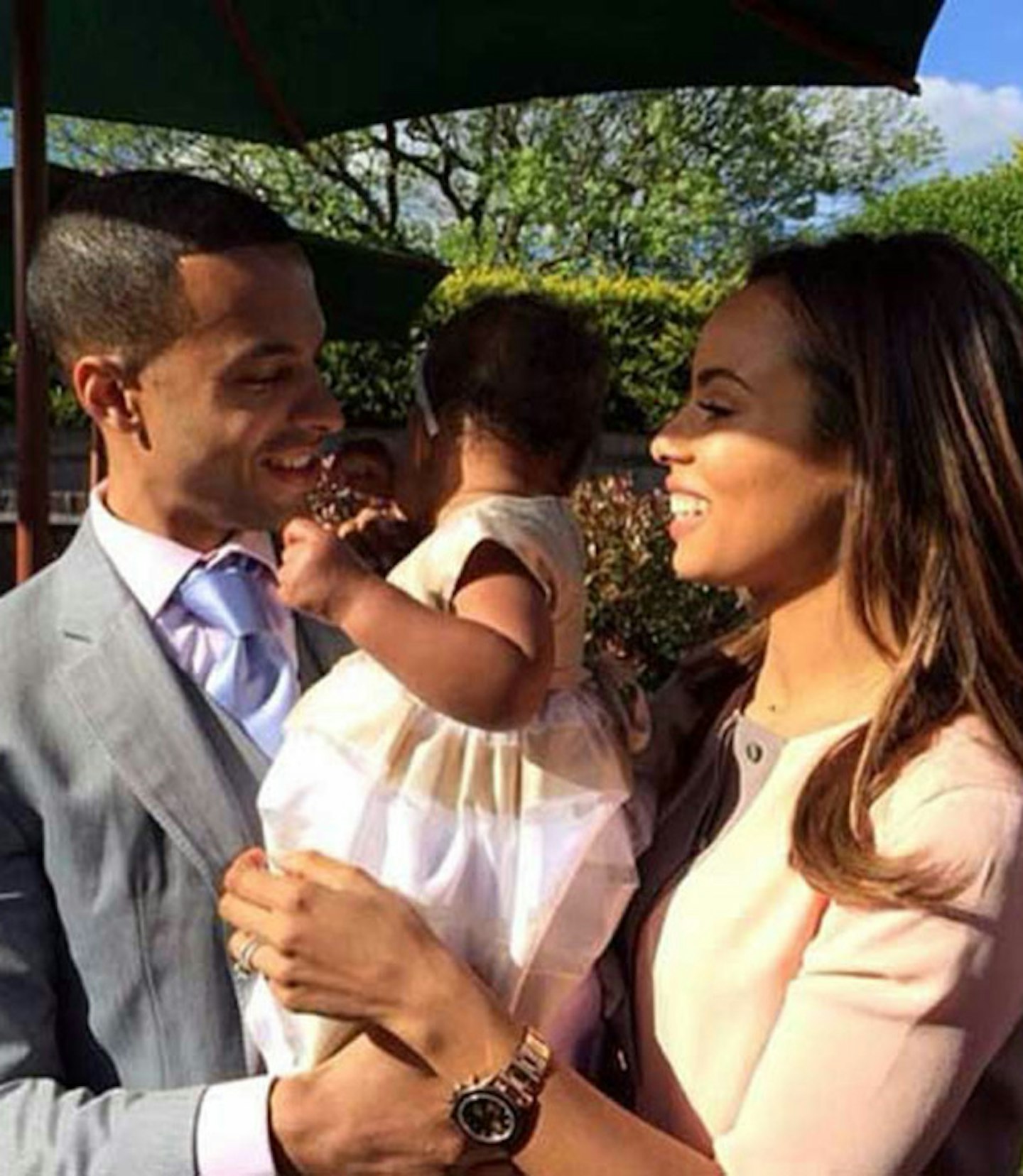 Marvin and Rochelle Humes with baby Alaia-Mai