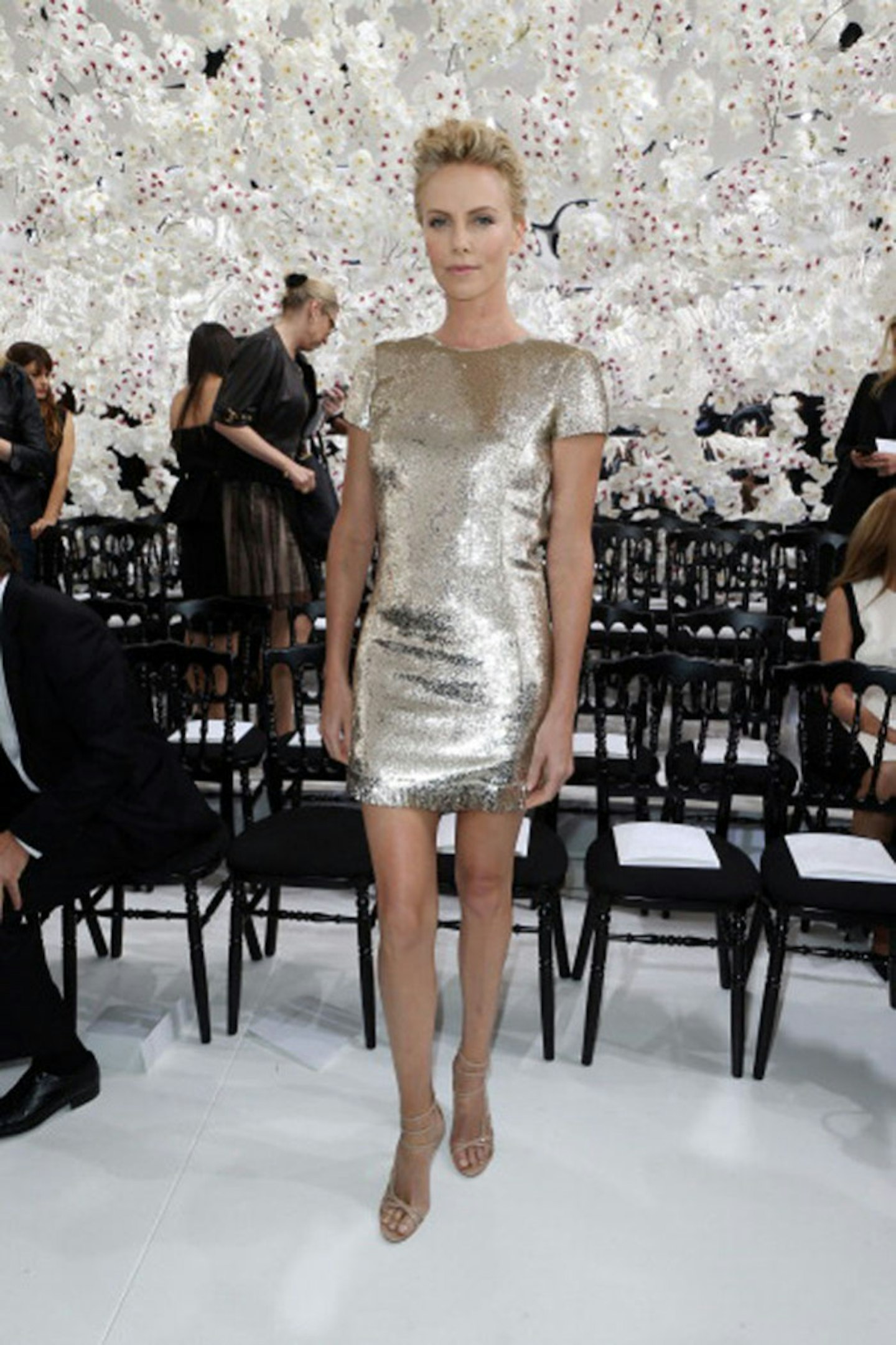 Charlize Theron at the Christian Dior show