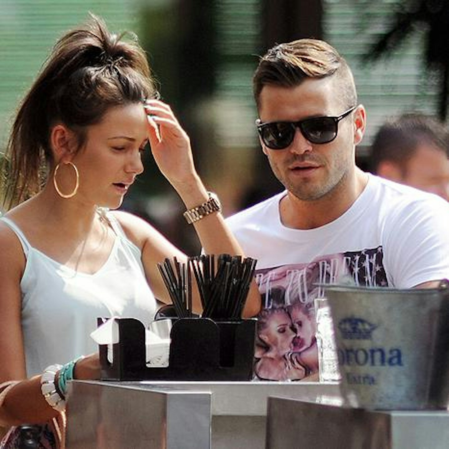 Mark with current girlfriend Michelle Keegan