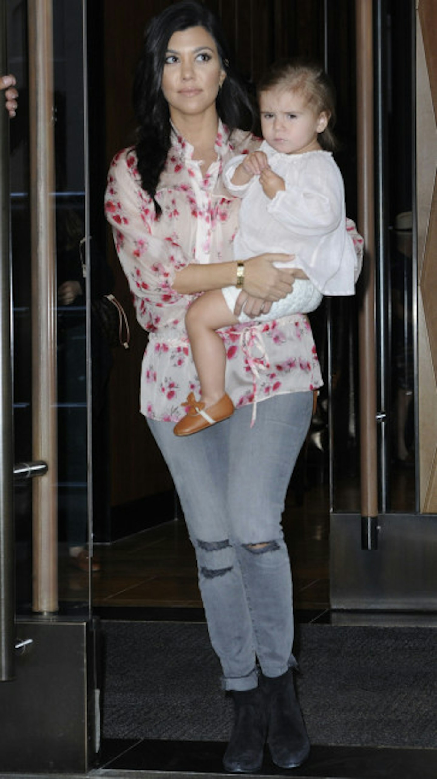 Kourtney Kardashian with young daughter Penelope