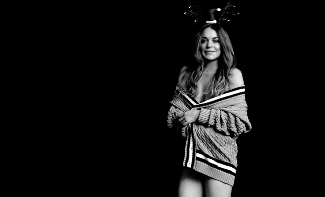 Lindsay Lohan Dances To Victoria Beckham In LOVE Advent Calendar Grazia