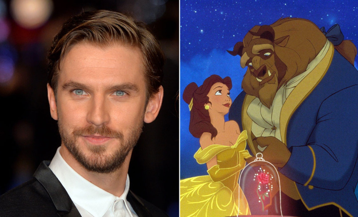 Dan Stevens will play the Beast in the Disney remake [Getty and Rex]
