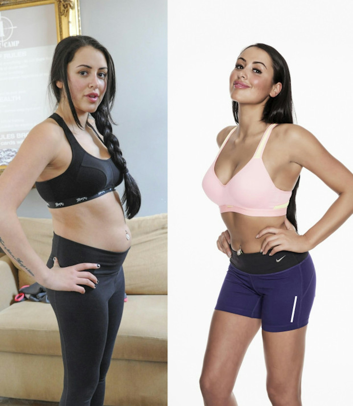 Marnie Simpson weight loss side by side