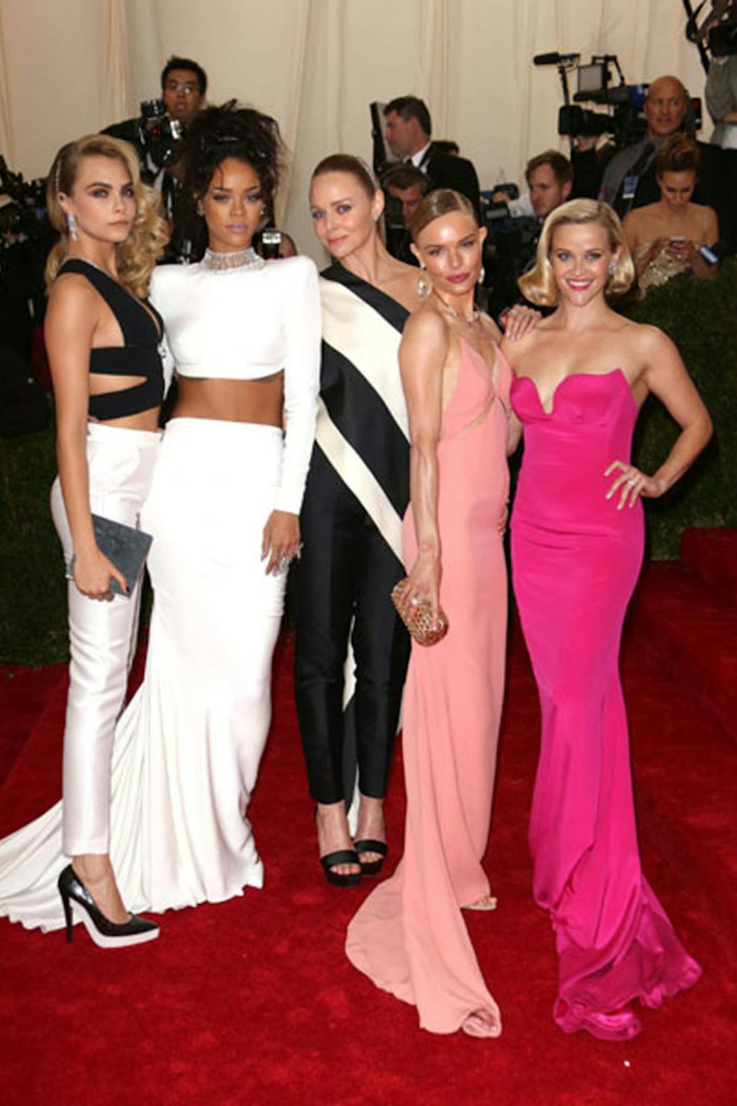 Cara, Rihanna, Stella, Kate and Reese in Stella McCartney