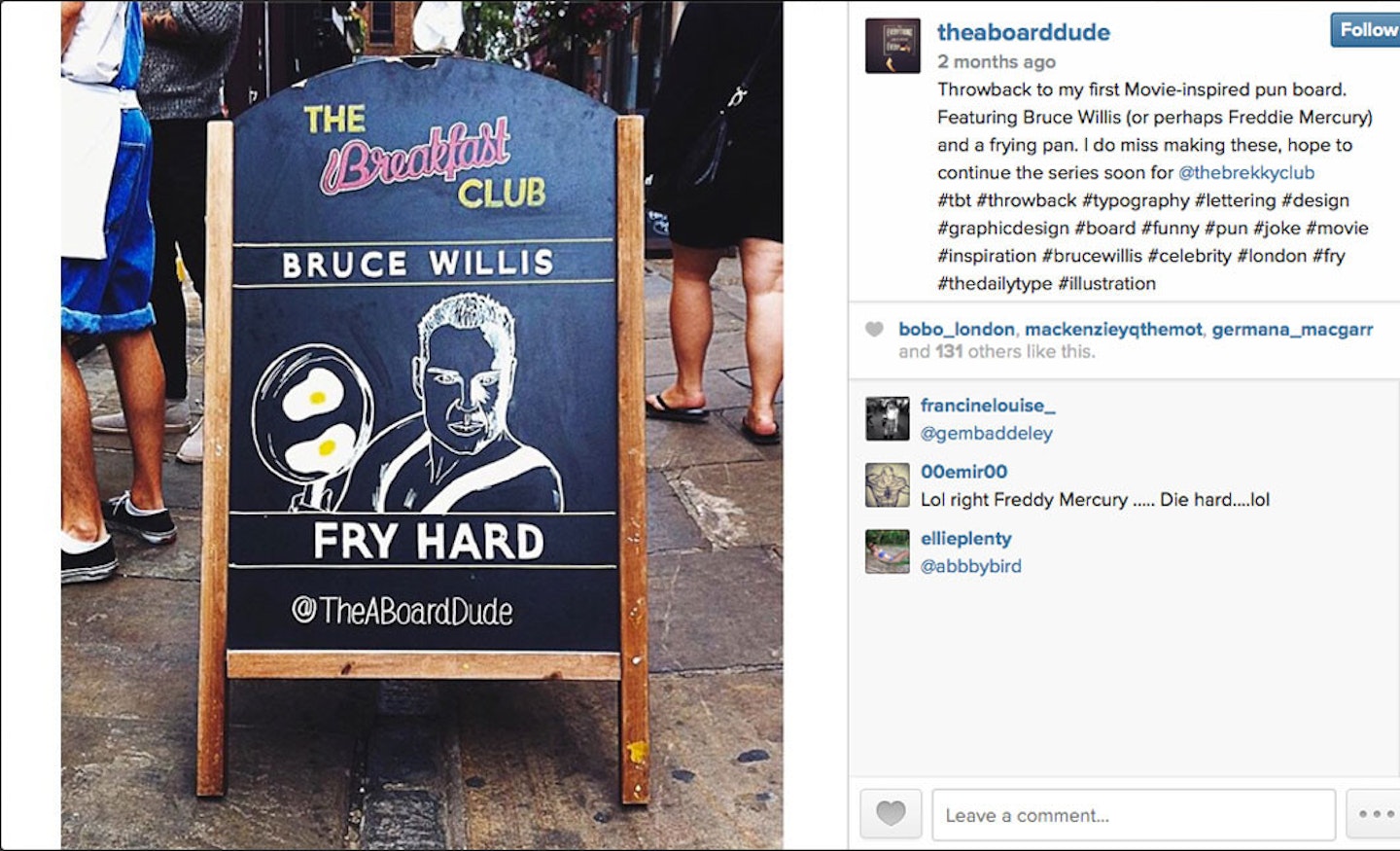 9. Deputy picture editor Helen Gibson oftens checks in with @theaboarddude