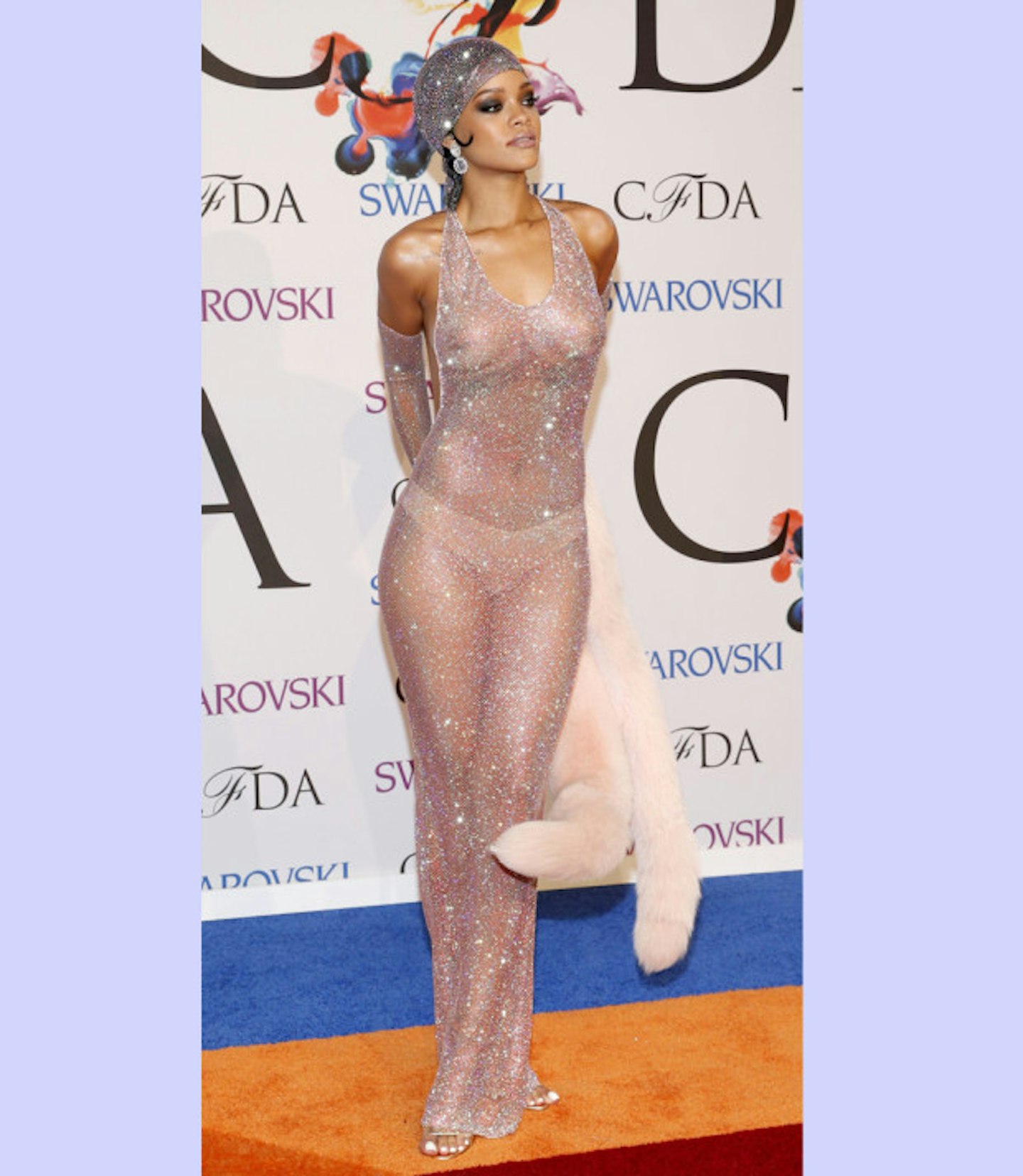nearly-naked-dresses-rihanna-silver-glitter-see-through-dress