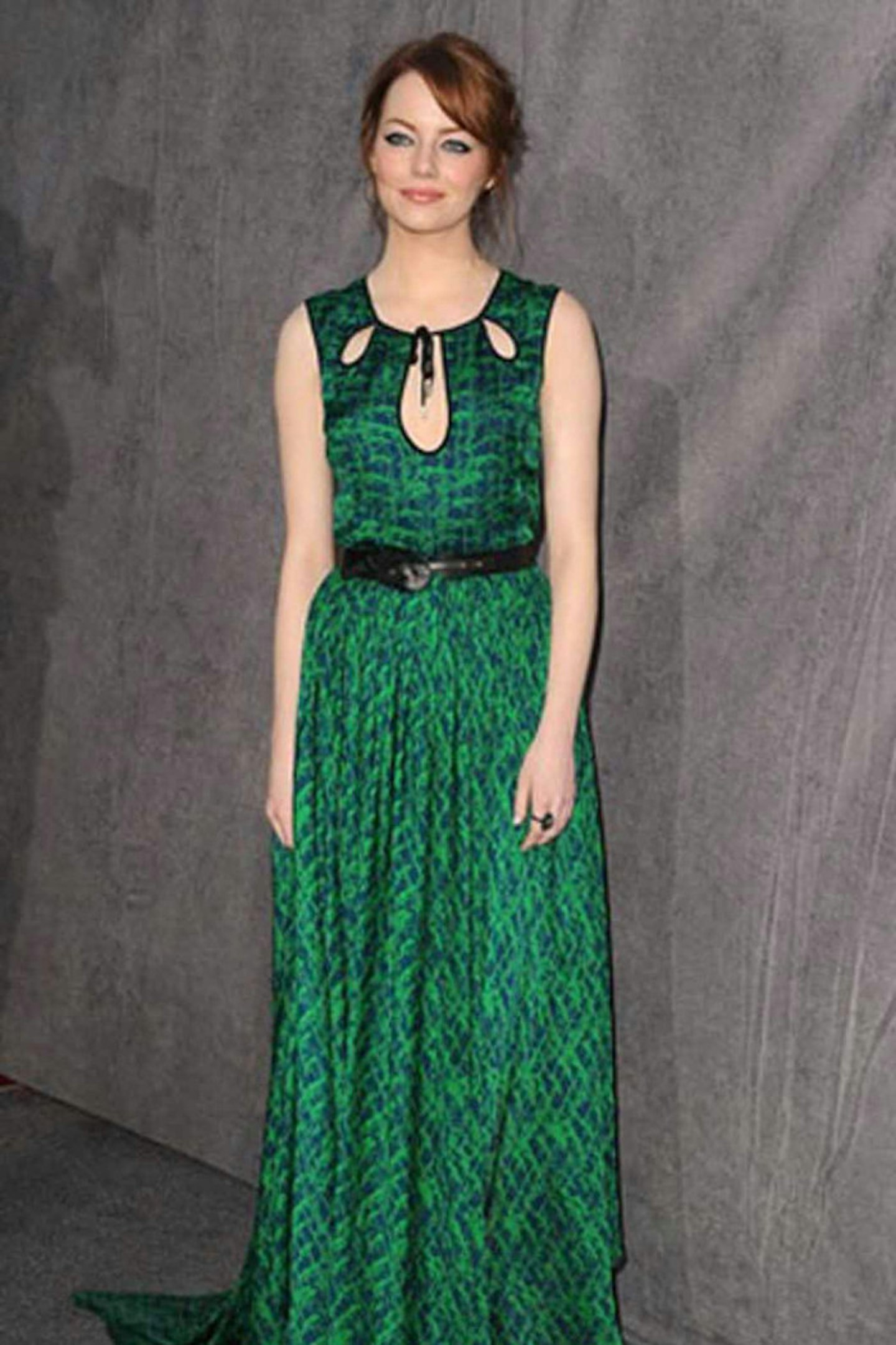 Emma Stone style jason wu green dress